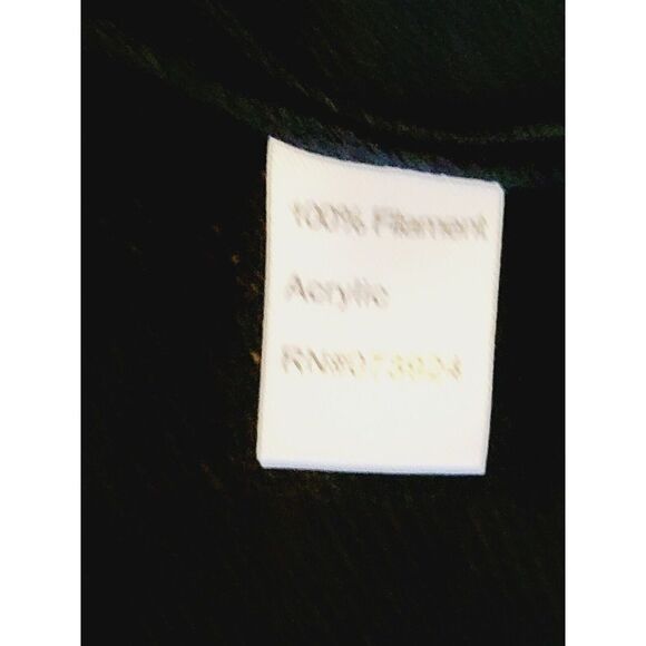 Ming Wang Medium Black Knit Short Jacket Cardigan Blazer Hook Closure - Picture 8 of 9